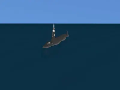 Virginia Class SSN 787 USS Washington 3D model