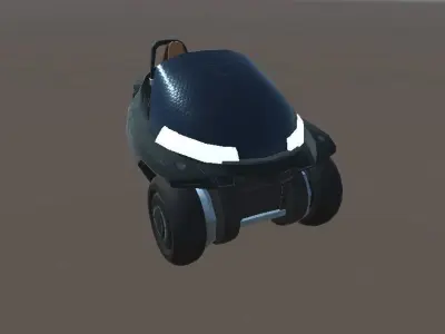SCI FI TRICYCLE Low-poly 3D model