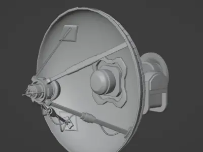 Radar Dish Model 3D model