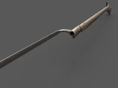 Napoleonic French Weapon 1777 Low-poly 3D model