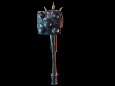 Stylized Warhammer Free low-poly 3D model