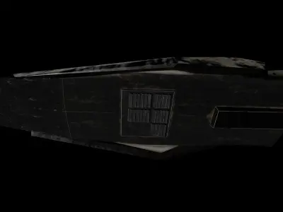 Interstellar Ranger spaceship Low-poly 3D model