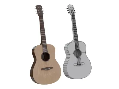 Simple Guitar 3D model