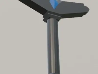 SAO Kirito ALO Blue Longsword Free low-poly 3D model