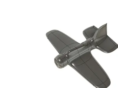 WARE AIRPLANE Low-poly 3D model