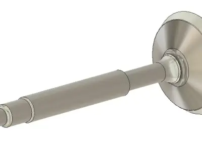 Inlet Valve - 4T Engine 3D model