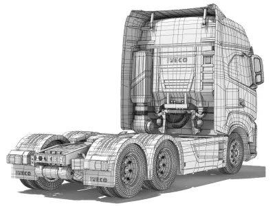 Iveco S-Way 570 6x2 2022 3D model