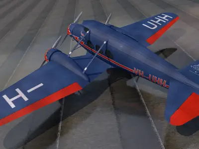 Stinson A1 Trimotor 3D model