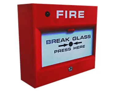 Manual Call Point Fire Alarm Low-poly 3D model