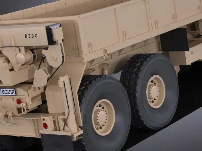 Oshkosh Hemitt A4 Cargo Truck 3D model