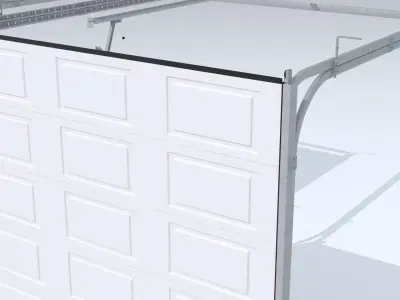 Metal Door Roller Shutter 3D model