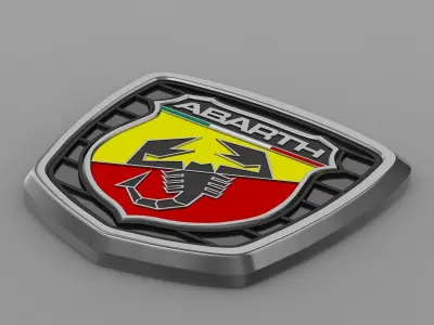 abarth logo 3D model