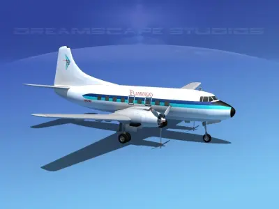 Martin 404 Flamingo 3D model