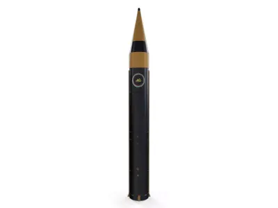 Khorramshahr-4 Ballistic Missile Low-poly 3D model