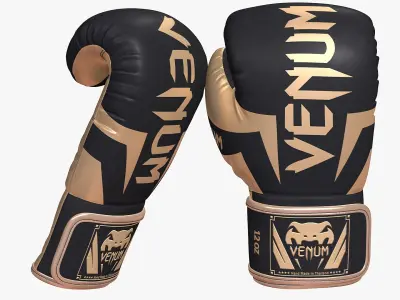 Venum Elite Boxing Punch Gloves Sparring 8K 3D model