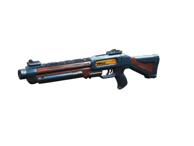scifi shotgun 3D model