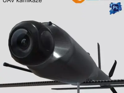 UAV Switchblade 600 Low-poly 3D model