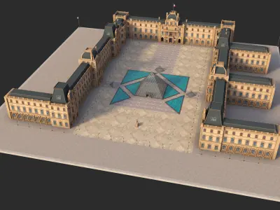Louvre Museum 3D model