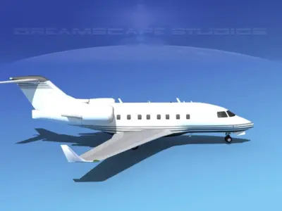 Bombardier Challenger CL-605 V05 3D model