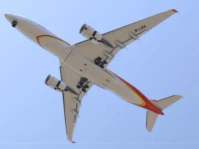 Airbus A350-900 Hong Kong B-LGA livery Low-poly 3D model