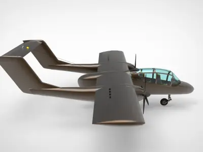 North American Rockwell OV-10A Bronco Series FSX 3D model