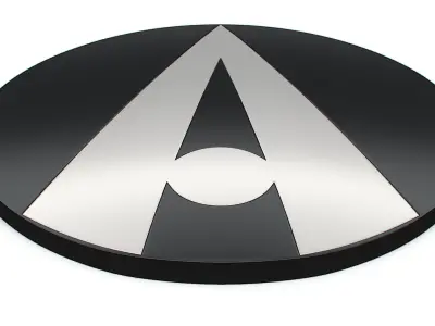 Ariel logo 3D model
