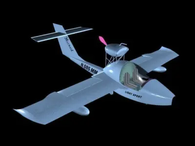 Mermaid Sport Aircraft 3D model