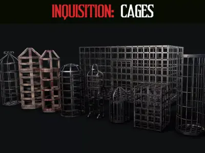 Inquisition - Cages Low-poly 3D model