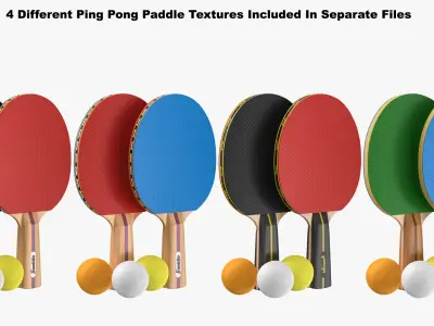 Sports Racquets Collection 3D model