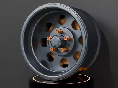 Car rim wheel 3D model