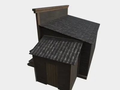 Bathhouse Store Low-poly 3D model