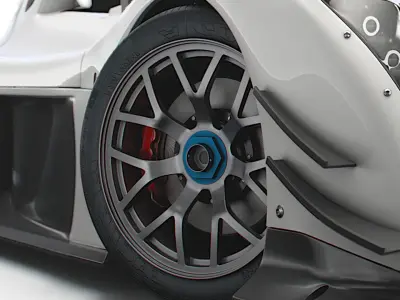 Radical SR10 wheel 3D model