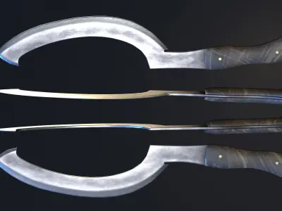 Egyptian Khopesh Low-poly 3D model