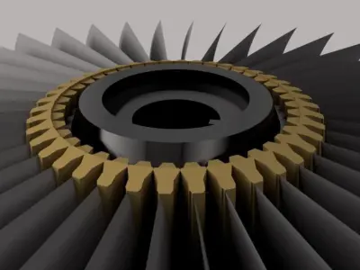 mechanical fan 1 3D model