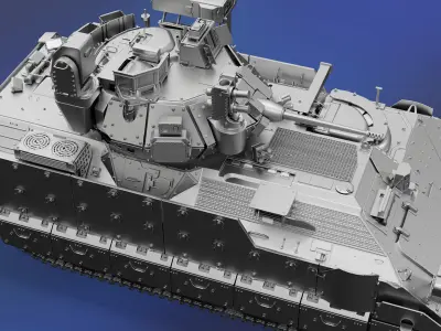 Bradley M2A4 High Poly 3D model