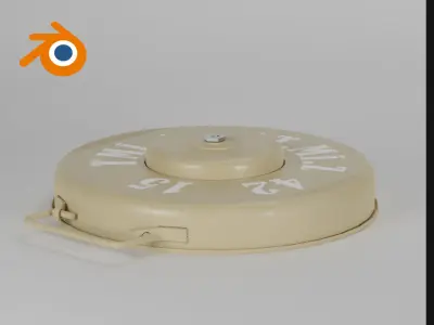 Military landmine anti-personnel anti-tank mine 3D model