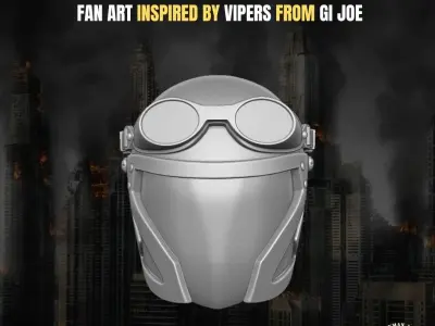 Viper Collection Fan Art Heads for Action Figures 3D print model