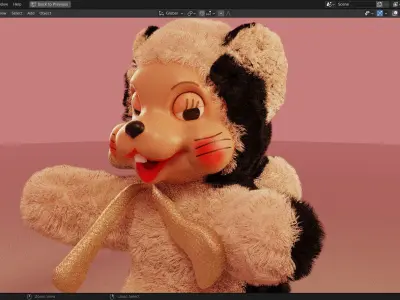 Skunk Furry 3d Model 3D model