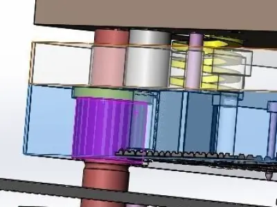 Pressing laminate mechanism 3D model