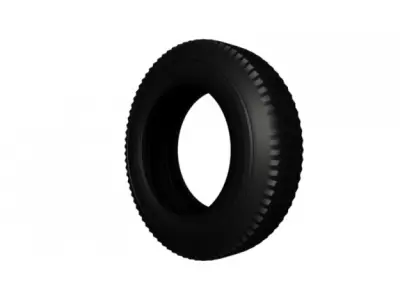 Oldest Car Tire 3D model
