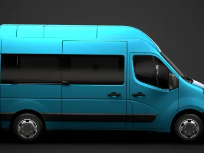 Vauxhall Movano L2H3 Minibus 2020 3D model