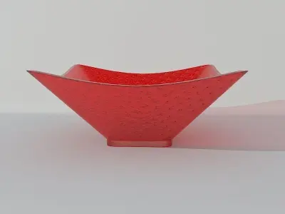 Glass Strawberry Bowl Free 3D model
