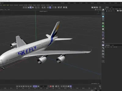 SKYFLY AIRPLAN HIGH POLY 3D model