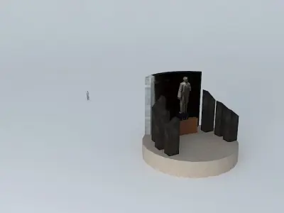 Juarez Monument 3D model