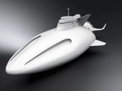 Stingray Submarine scale model 3D print model