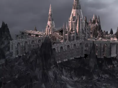 Narnia Fortress snow 2 3D model