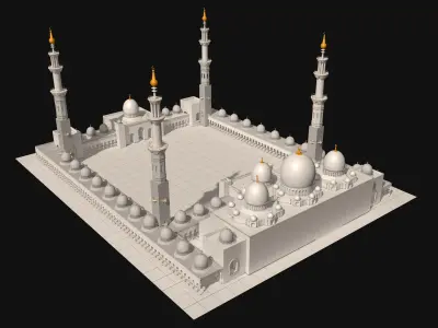 Sheikh Zayed Mosque 3D model