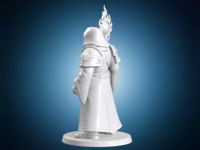 Psychic Space Marine Librarian Figurine 3D Print Model 3D print model