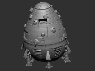 3D BattleTech Ship 3D print model