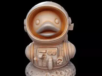 SPACE Duck   The Space Explorer Rubber Duck 3D print model